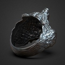 Bear ring 3D print model