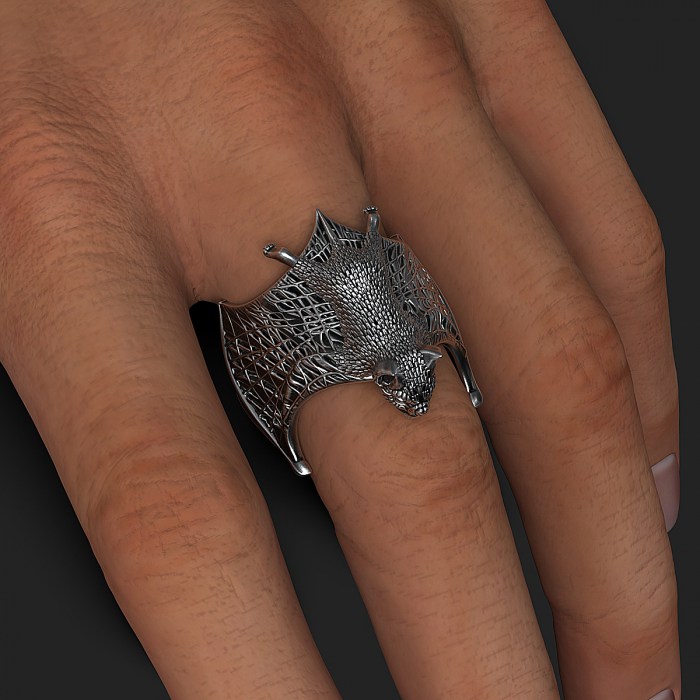 Bat Ring 3D Print Model