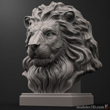 Lion Head 3D model