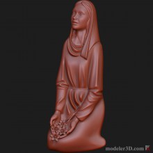 Святая Дева (Holy Virgin woman monument for cnc)