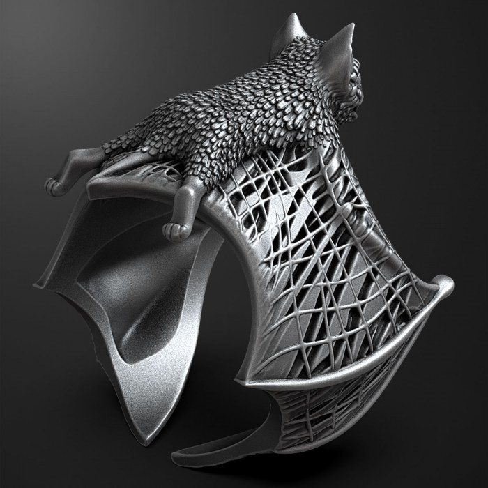 Bat Ring 3D Print Model