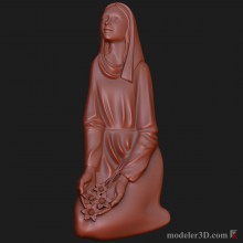 Святая Дева (Holy Virgin woman monument for cnc)