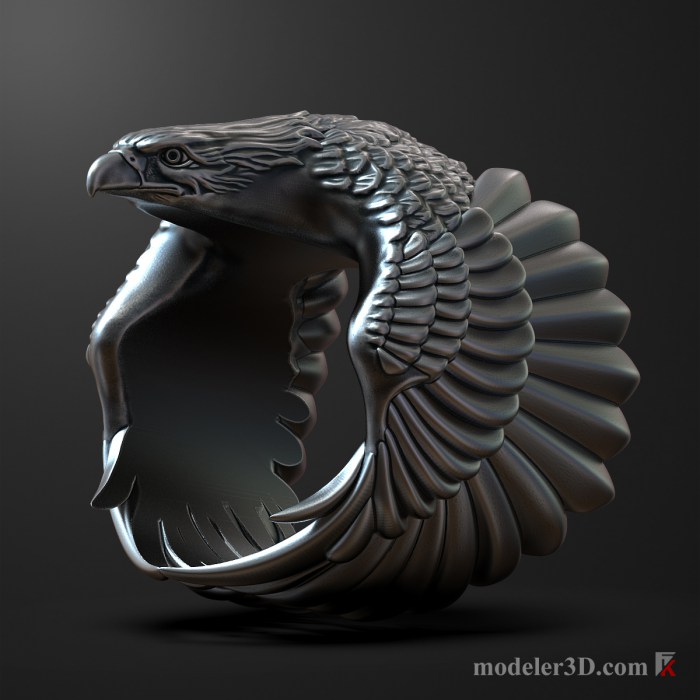 Eagle Ring 3D Model