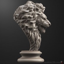 Голова льва (Lion head Sculpture)