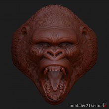 3д модель Кольцо горилла