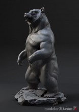 Bear sculpture for 3d printer