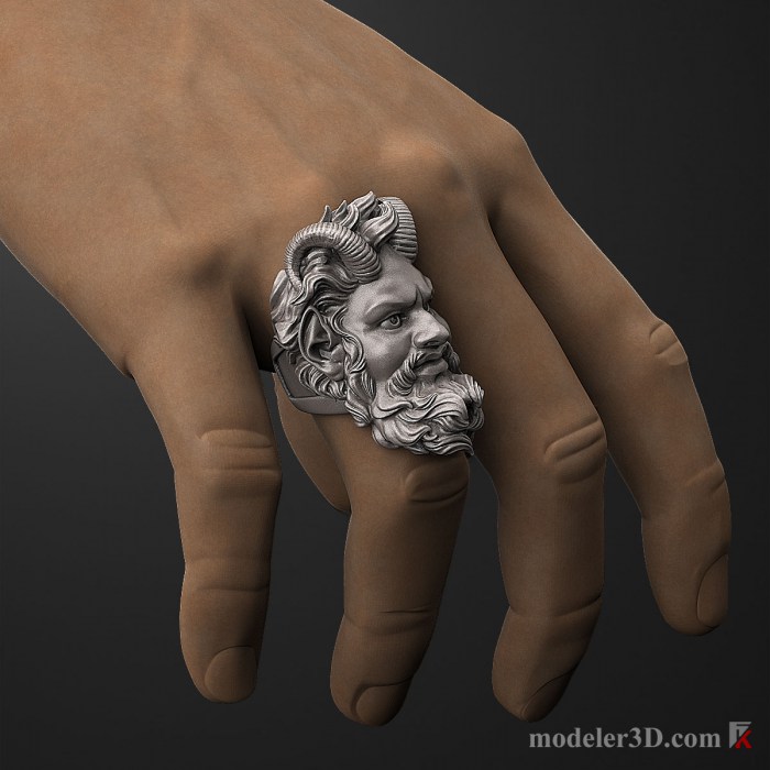 Demon Ring 3D Print Model