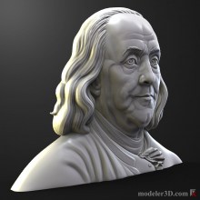 Бенджамин Франклин 3D модель