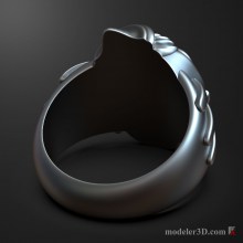 Кольцо Клоун 3d модель 