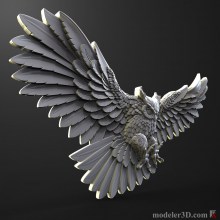 3d модель совы для чпу (owl for cnc)