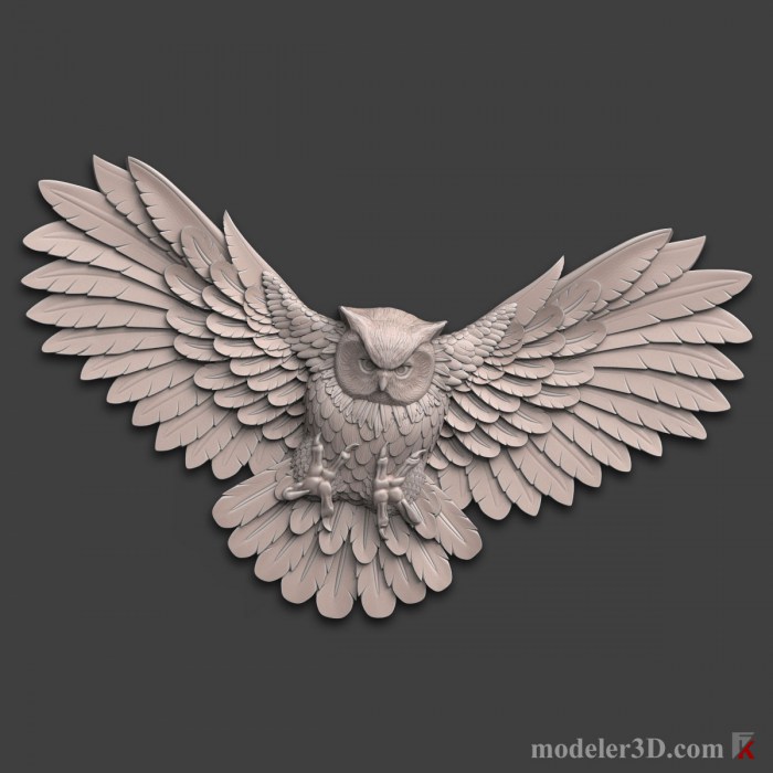 Owl 3d model