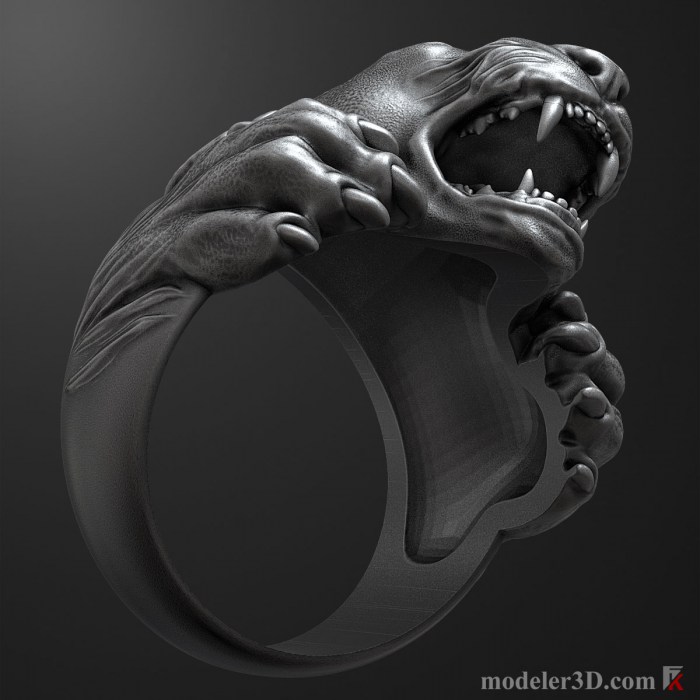 Panther Ring 3D Model