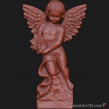 3d модель ангела для cnc (Angel for cnc)