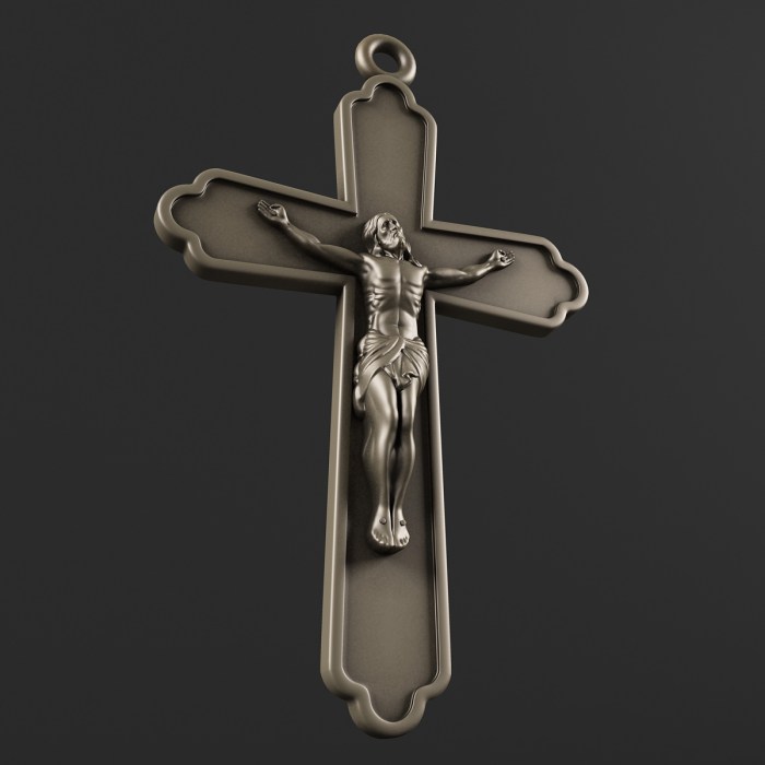 Jesus on the cross 3D print model