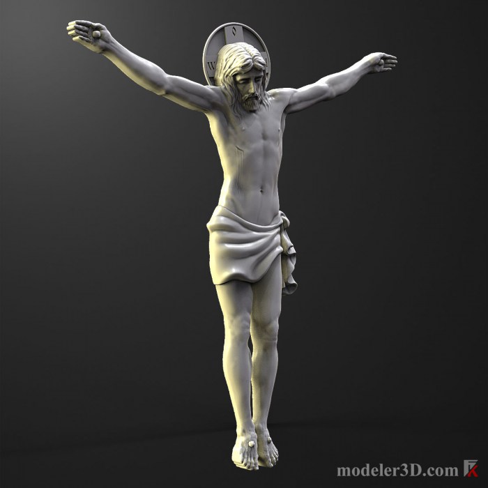 Jesus Crucifix Orthodox 3d model